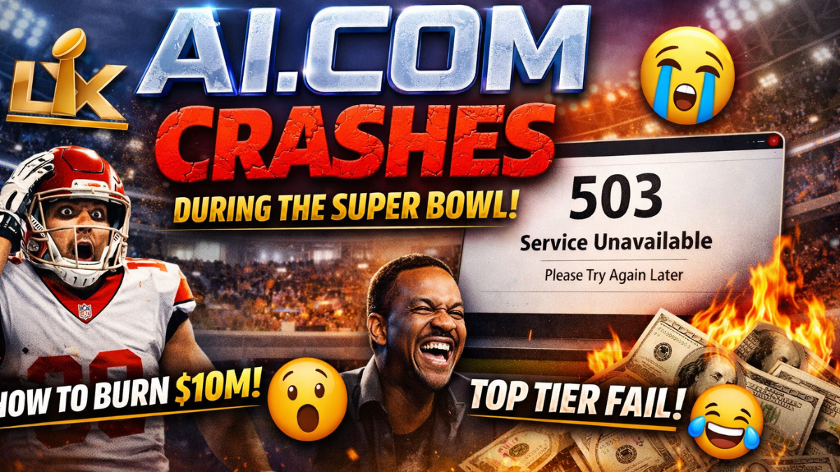 AI.com website crashed during Super Bowl