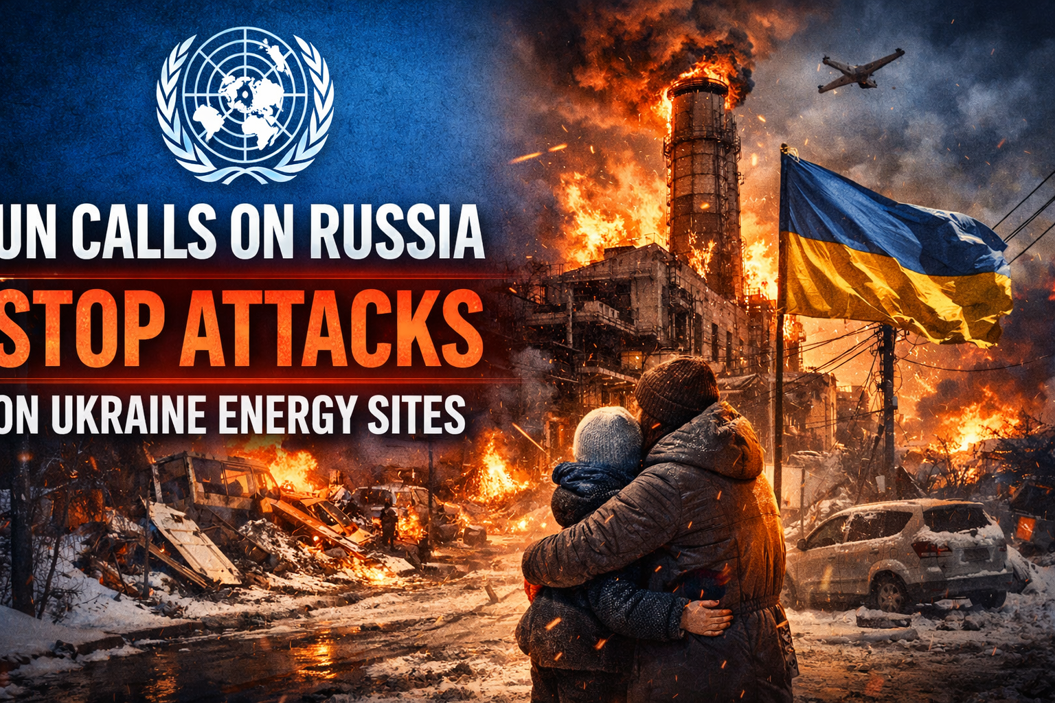 UN calls on Russia to stop attacks on Ukraine energy sites