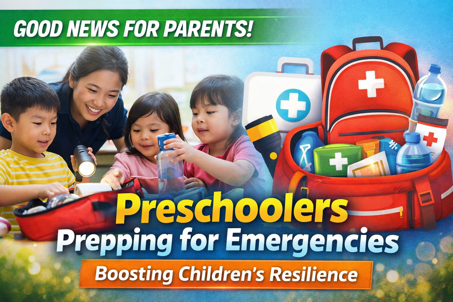 Preschoolers learn to prep emergency kits in pilot to boost psychological resilience