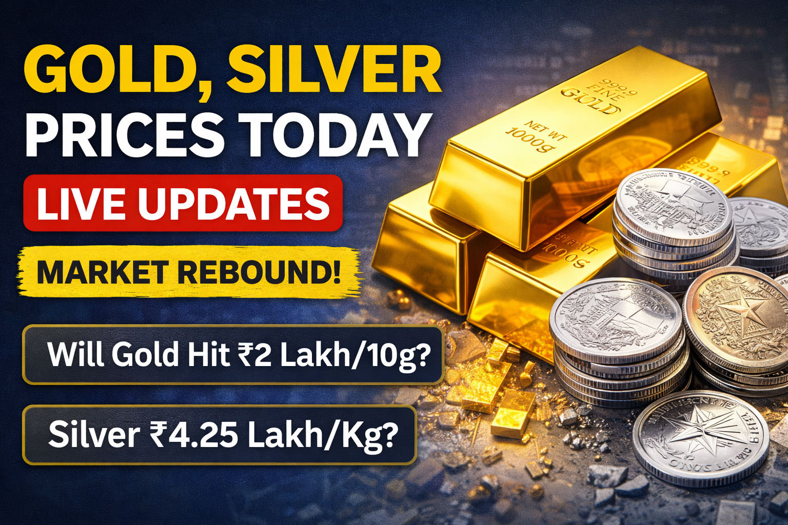 Gold, Silver Prices Today Live Updates