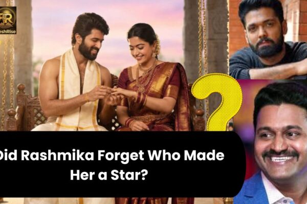 "Rashmika Mandanna and Vijay Deverakonda at a public event — wedding reports spark Sandalwood controversy in 2026"