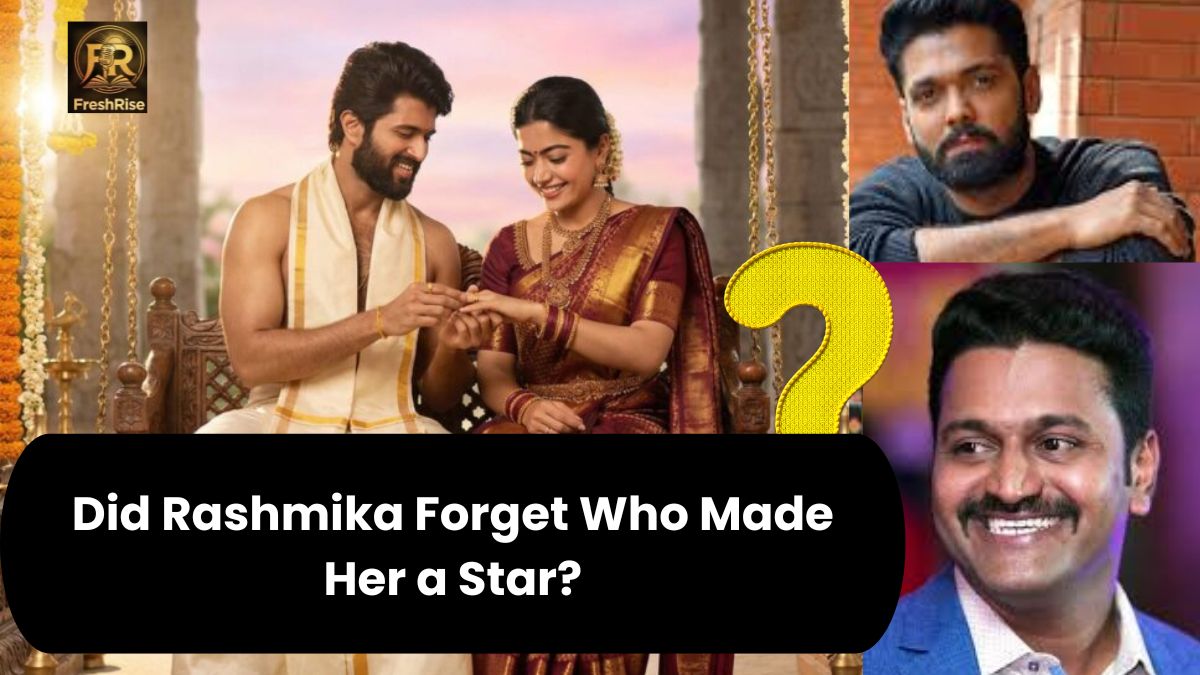 "Rashmika Mandanna and Vijay Deverakonda at a public event — wedding reports spark Sandalwood controversy in 2026"