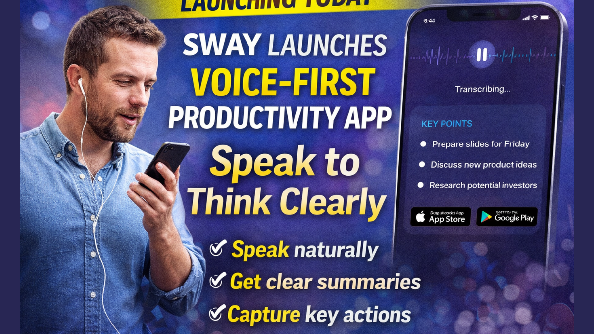 Sway launches voice-first productivity app