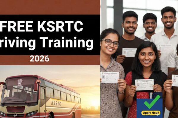 KSRTC Free Driving Training 2026 Notification and Application Form
