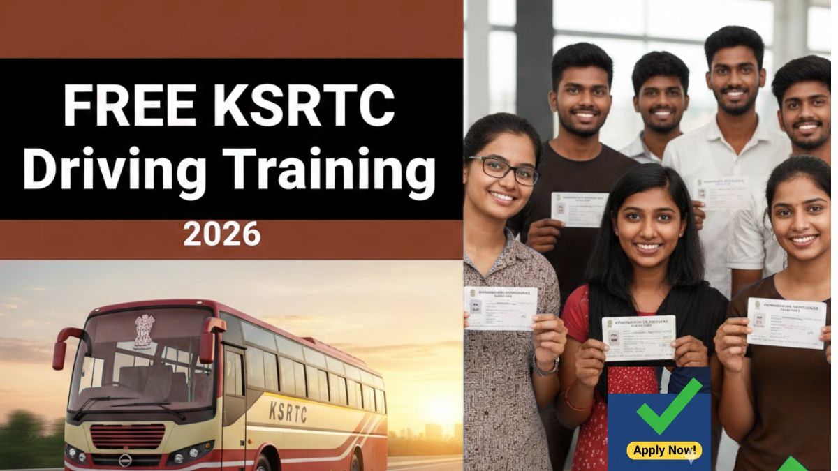 KSRTC Free Driving Training 2026 Notification and Application Form