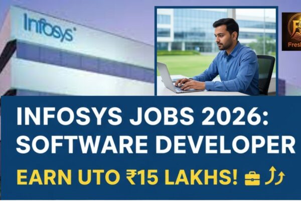 Professional working on a laptop at Infosys Bengaluru office.