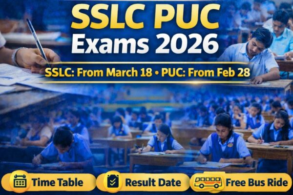SSLC PUC Exams 2026