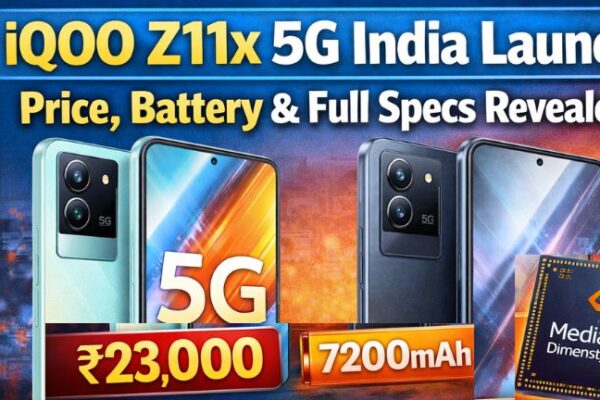 iQOO Z11x 5G smartphone in Black and Mint Green colours launching in India on March 12