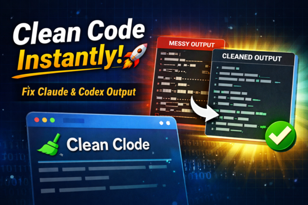 Clean Clode tool cleaning Claude Code terminal output