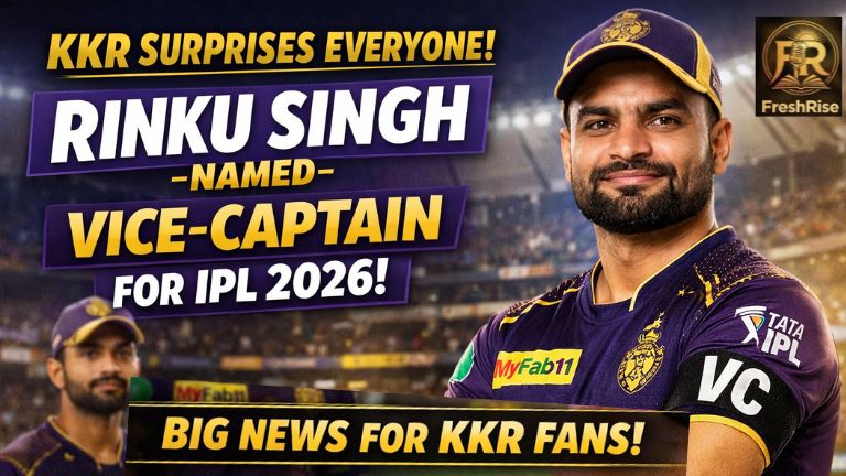 Rinku Singh named KKR vice-captain for IPL 2026 season at Eden Gardens event