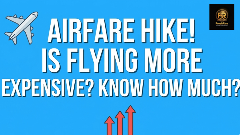 Indian airplanes on a runway representing Airfare Hike 2026 and fuel surcharge.