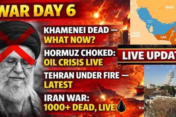 Map showing US-Israel strikes on Iran, Strait of Hormuz blockade and regional spillover in Middle East war March 2026