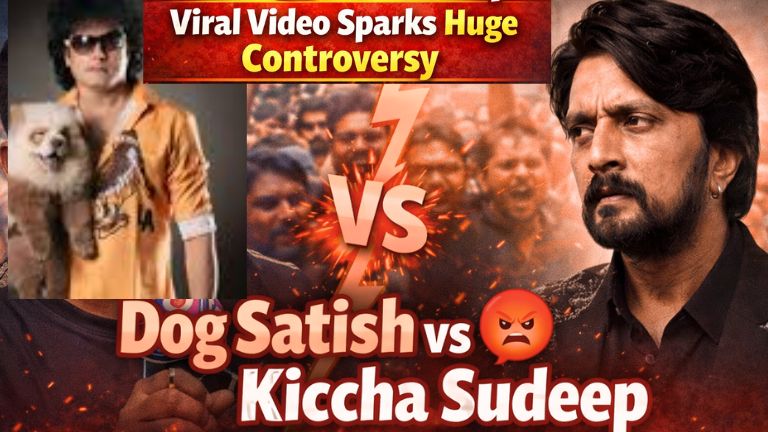 Dog Satish controversial remarks about Kiccha Sudeep viral video TV9 interview