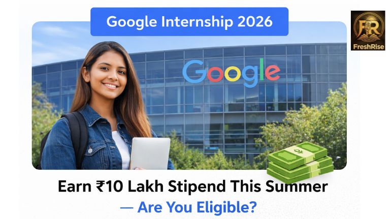 Google Summer Internship 2026 Public Policy Fellowship — ₹10 lakh stipend application open for UG PG PhD students