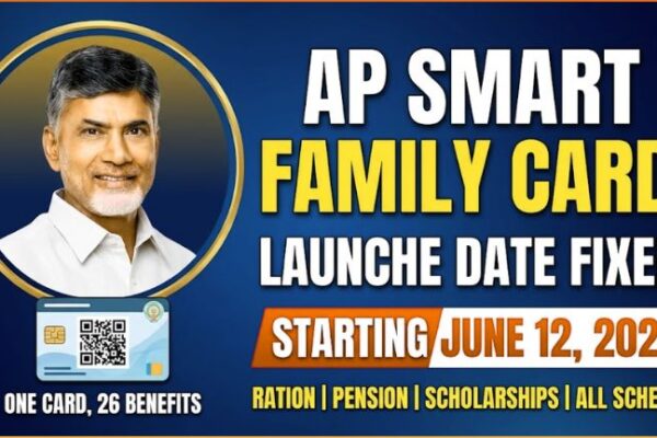 CM Chandrababu Naidu announcing AP Smart Family Card 2026 launch date.