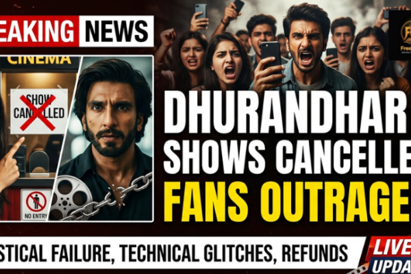 Ranveer Singh Dhurandhar 2 movie poster fans angry outside theater
