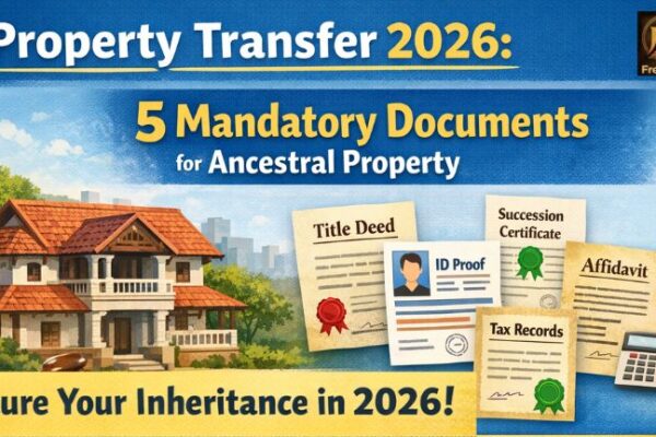 5 mandatory documents for ancestral property transfer 2026 India.