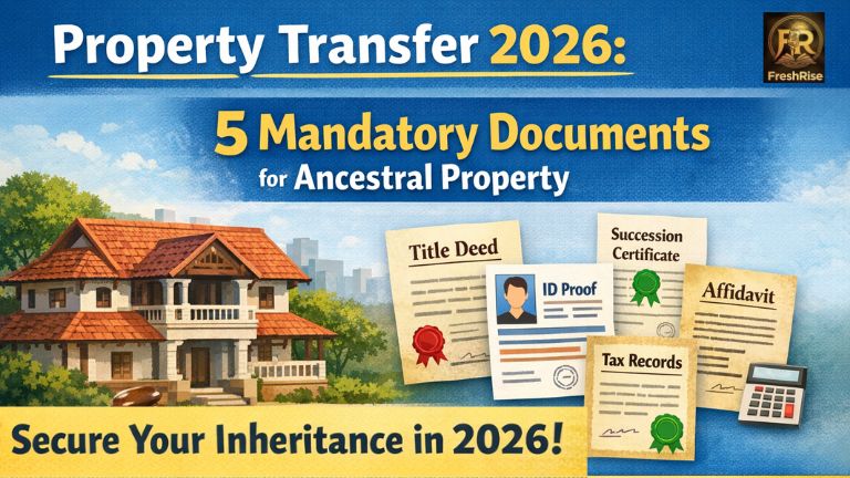 5 mandatory documents for ancestral property transfer 2026 India.