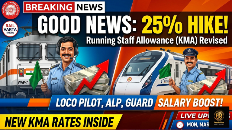 Indian Railways allowance hike 2026 loco pilot guard revised rates table